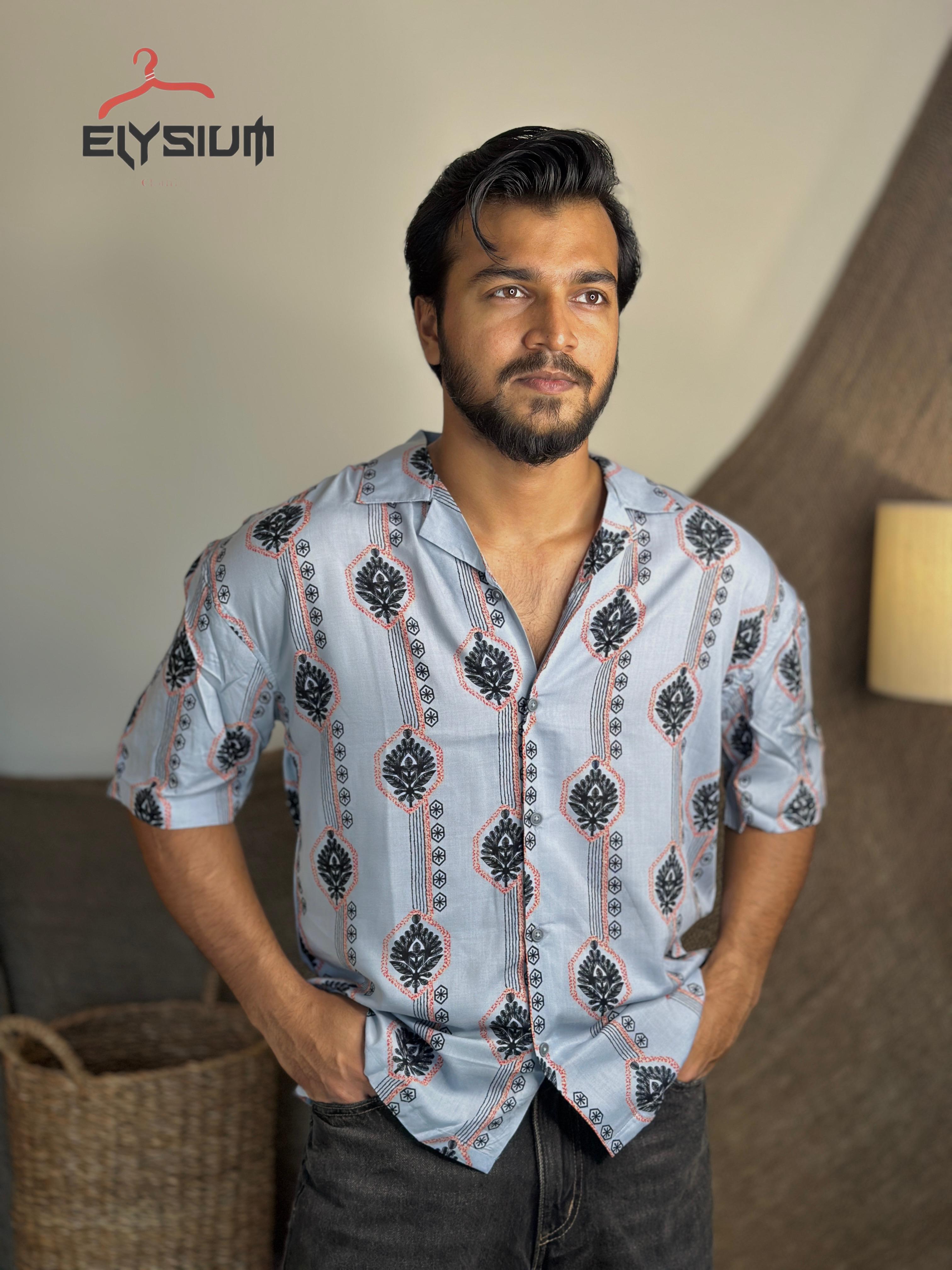 Mens Hawaiian  Shirt